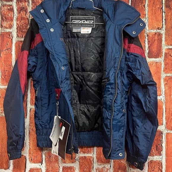 Spyder Ski Jacket American Airlines Team Thinsulate Mens Small New Vinta… - Picture 4 of 6